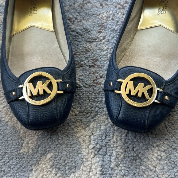 Michael Kors Signature Fulton Moc Ballet Flats Navy 7.5 - Picture 3 of 10